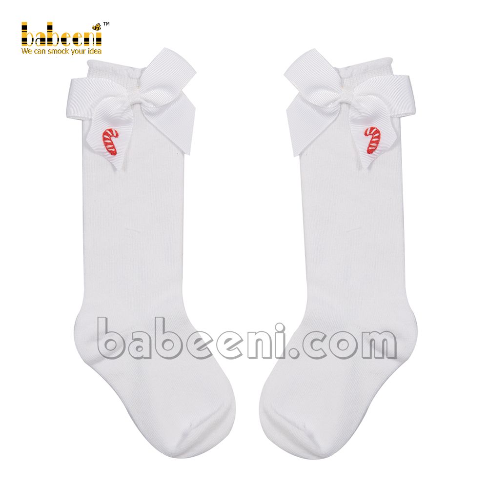 Candy embroidery baby sock - HS 31